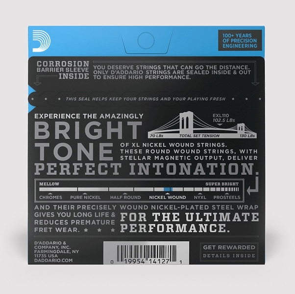 Струны для гитары D'Addario EXL110 артикул 314251Si-1 фото 3