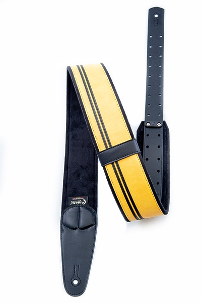 Ремень для гитары RightOn Straps Mojo Race Yellow артикул 331620Si-1 фото 3