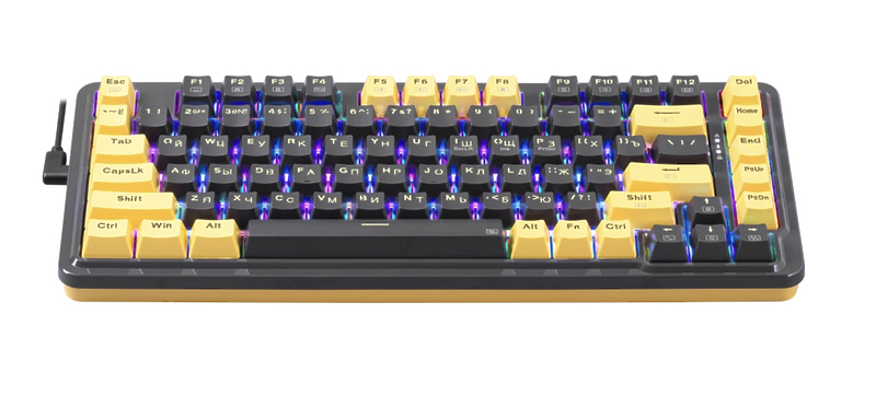 Клавиатура игровая Redragon ELF Black Yellow артикул 336403Si-1 фото 9