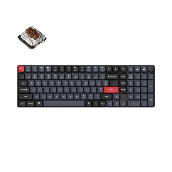 Беспроводная клавиатура Keychron K17 Pro, Gateron Brown Switch артикул 314924Si-1