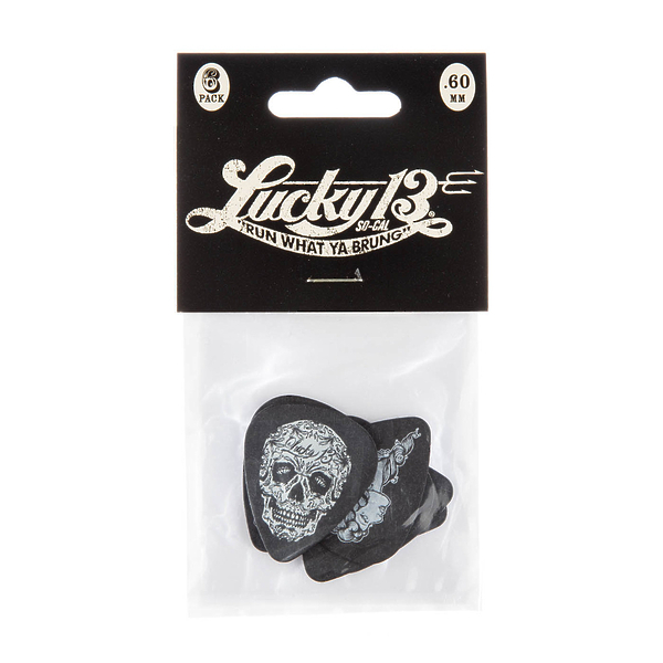 Медиаторы Dunlop L13CP060 Lucky 13 (6 шт) артикул 319518Si-1