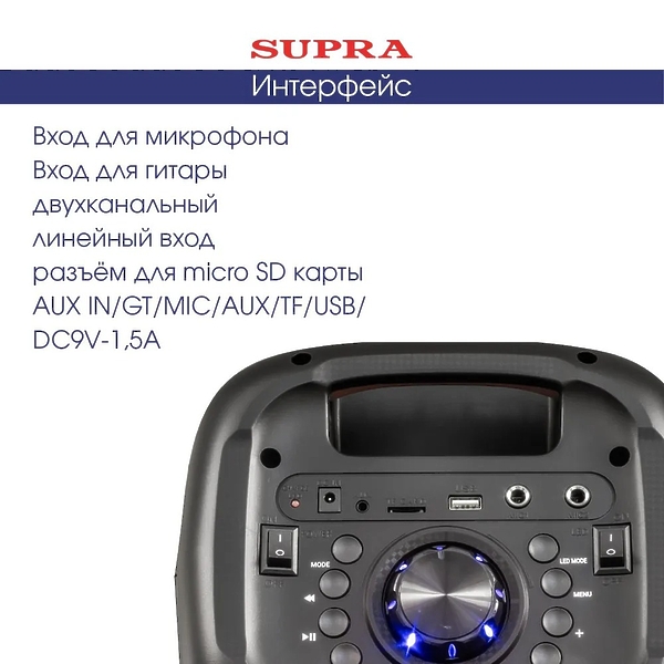 Минисистема Supra SMB-780 артикул 334496Si-1 фото 3