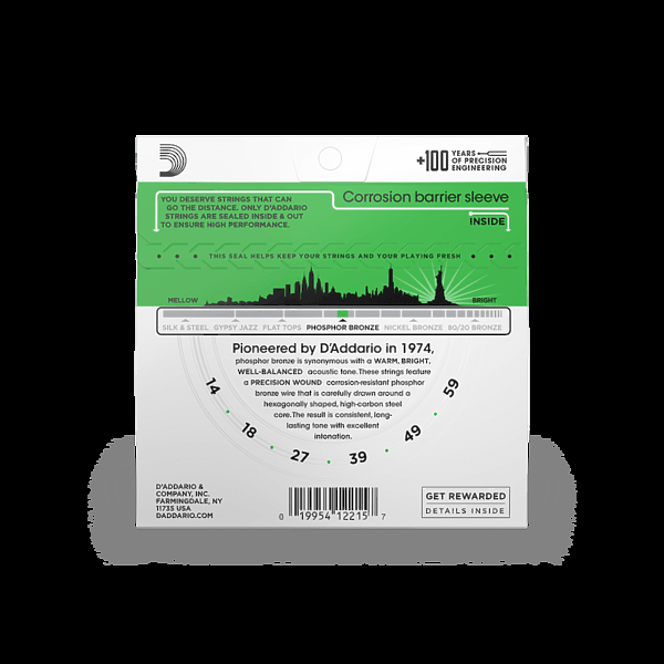 Струны для акустической гитары D'Addario EJ18 артикул 315278Si-1 фото 4