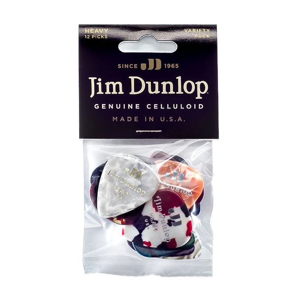Медиаторы Dunlop PVP107 Variety Celluloid (12 шт) артикул 319816Si-1