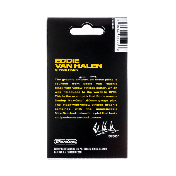 Медиаторы Dunlop EVHP04 Eddie Van Halen VH II (6 шт) артикул 312877Si-1 фото 3