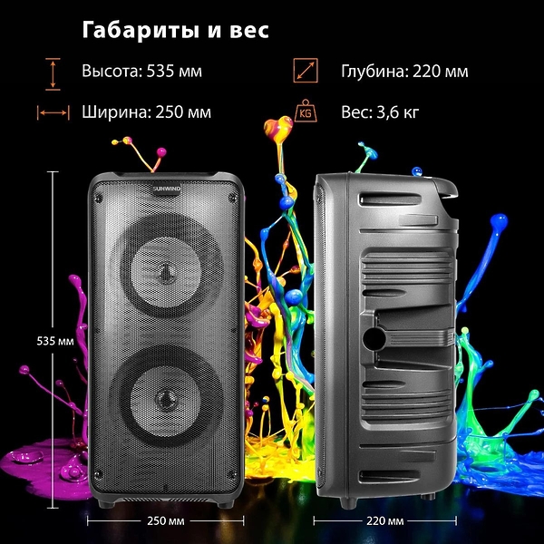 Минисистема Sunwind SW-MS30 черный артикул 320712Si-1 фото 21