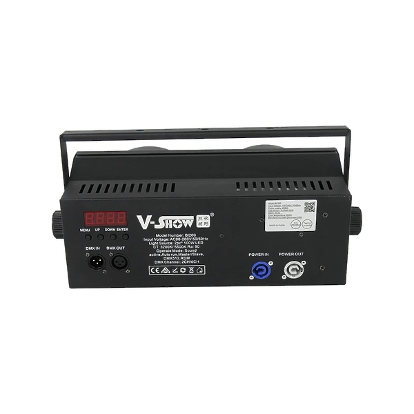 Cветодиодный вращающийся прожектор V-Show BL200 артикул 303095Si-1 фото 5