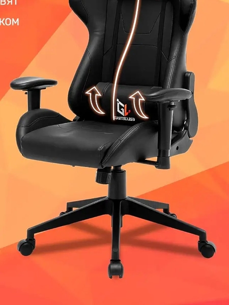 Кресло компьютерное игровое GAMELAB PENTA Black артикул 312587Si-1 фото 10