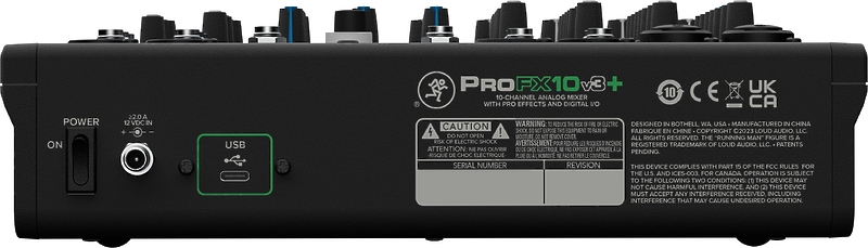 Микшер Mackie ProFX10v3+ артикул 329788Si-1 фото 4