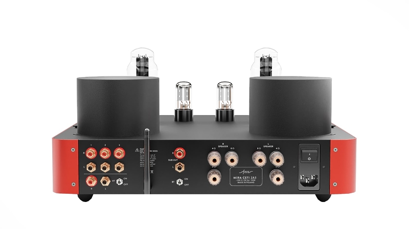 Ламповый интегральный усилитель Fezz Audio Mira Ceti 2A3 EVO Burning Red артикул 334066Si-1 фото 5