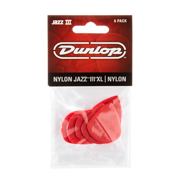 Медиаторы Dunlop 47PXLN Nylon Jazz III XL (6 шт) артикул 319528Si-1