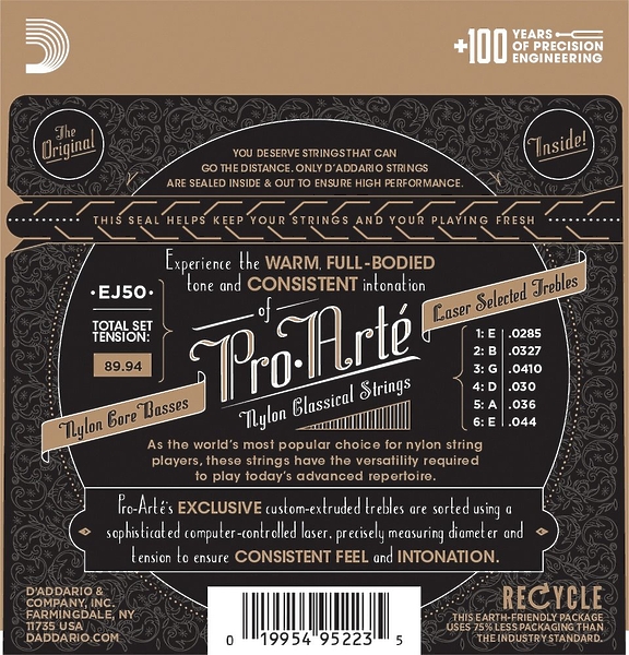 Струны для классической гитары D'Addario EJ50 артикул 308148Si-1 фото 4