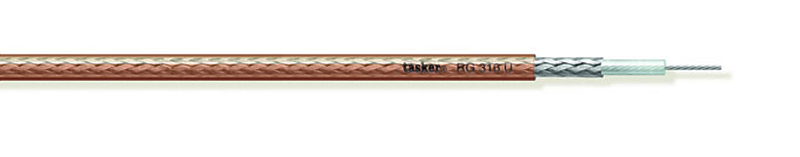 Кабель коаксиальный Tasker RG 316 U/100 артикул 317341Si-1