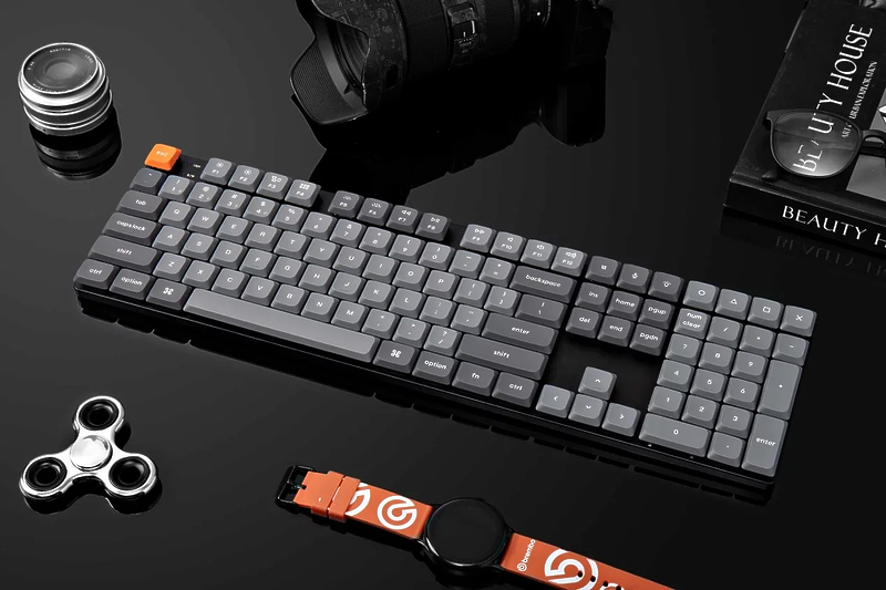 Беспроводная механическая ультратонкая клавиатура Keychron QMK K5 Max Hot Swap, RGB, Gateron Red Switch артикул 336682Si-1 фото 8