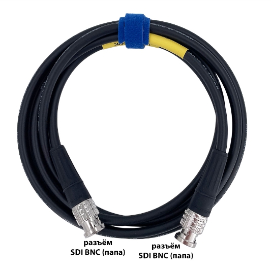 Кабель мобильный/сценический GS-PRO 12G SDI BNC-BNC (black) 2,6 метра артикул 313840Si-1