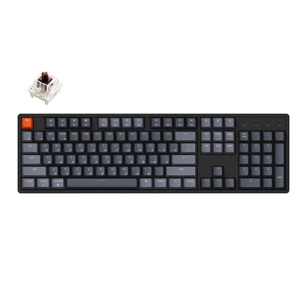 Беспроводная механическая клавиатура Keychron K10, Full size, RGB, Brown Switch артикул 318950Si-1