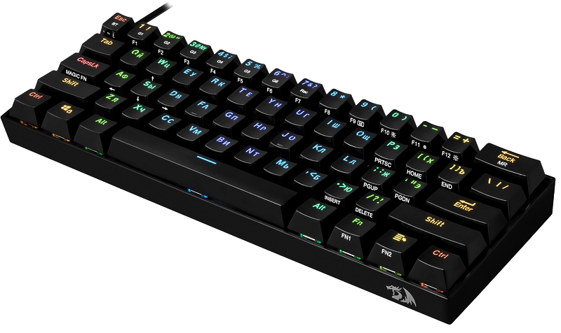 Игровая беспроводная клавиатура Redragon DRACONIC черная артикул 324018Si-1 фото 6