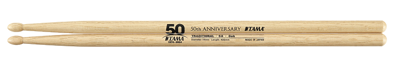 Барабанные палочки TAMA 5A-50TH 50TH LIMITED DRUMSTICKS артикул 330095Si-1