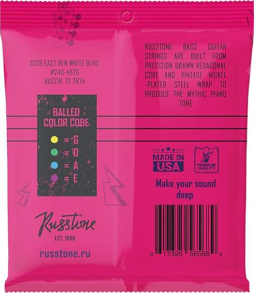 Струны для бас-гитары Russtone BNP45-100 артикул 334292Si-1 фото 3
