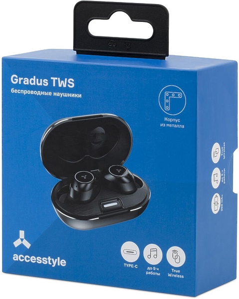 Наушники Accesstyle Gradus TWS Black артикул 315838Si-1 фото 17
