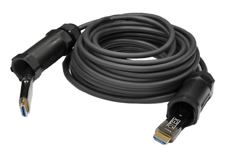 HDMI кабель Qtex HFOC-100A-15, 15м артикул 320019Si-1