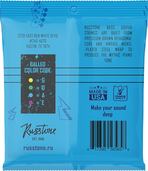 Струны для бас-гитары Russtone BNP55-110 артикул 334296Si-1 фото 3