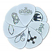 Медиаторы D'Andrea CP23 MD WHT (72 шт)