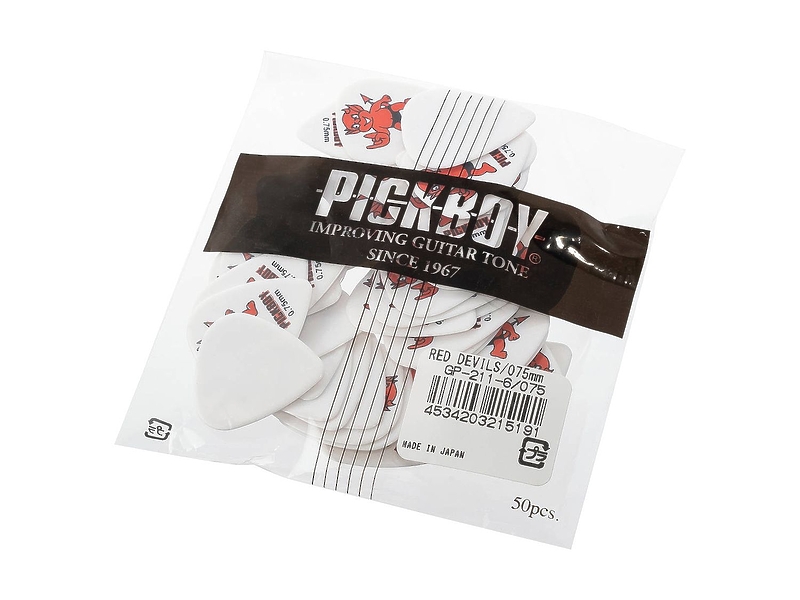Медиаторы Pickboy Celltex Red Devil GP-211-6/075 (50 шт) артикул 332346Si-1 фото 3