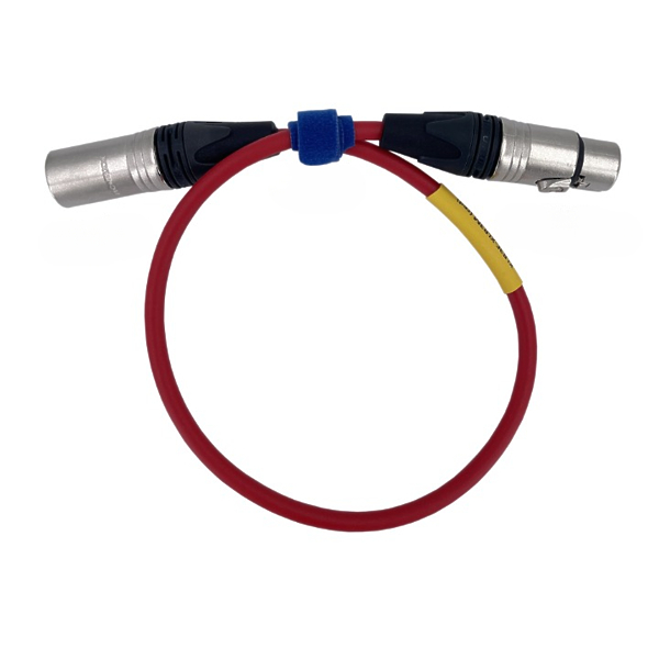 Кабель микрофонный GS-PRO XLR3F-XLR3M Red 0.5 m артикул 335903Si-1