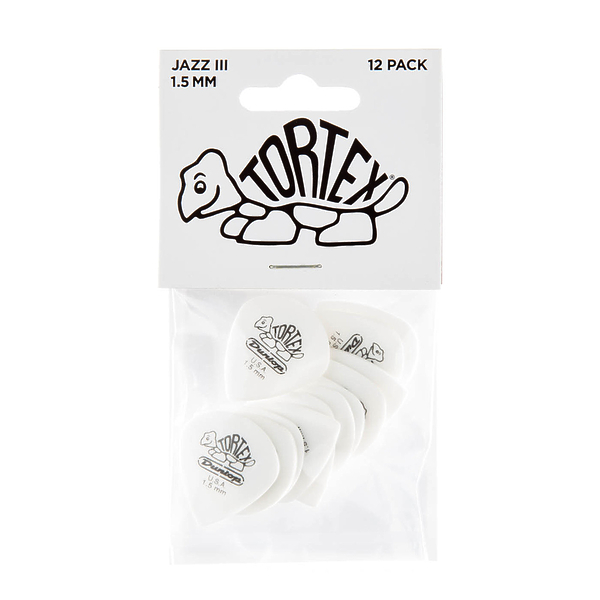 Медиаторы Dunlop 478P150 Tortex White Jazz III (12 шт) артикул 319580Si-1