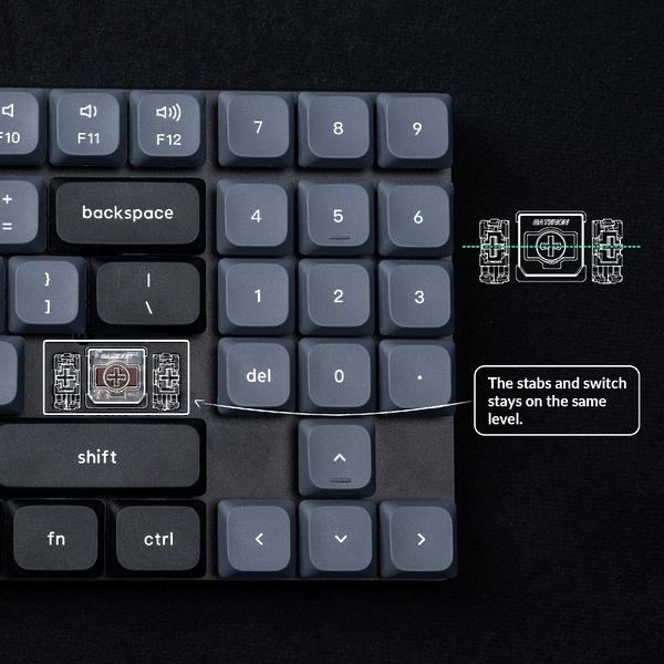 Беспроводная клавиатура Keychron K13 Pro, Gateron Brown Switch артикул 314921Si-1 фото 3