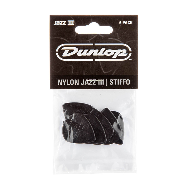 Медиаторы Dunlop 47P3S Nylon Jazz III (6 шт) артикул 319527Si-1