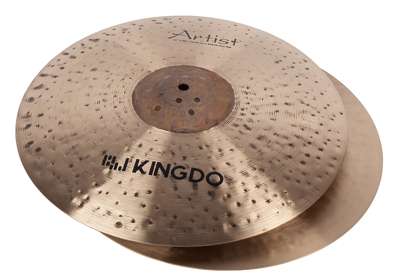 Тарелки хай-хэт KINGDO 15" CLASSIC RAW BELL HI-HAT артикул 320475Si-1