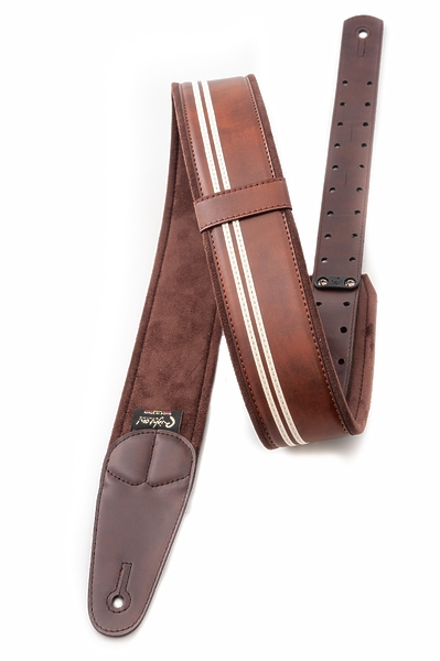 Ремень для гитары RightOn Straps Mojo Race Brown артикул 331612Si-1 фото 3