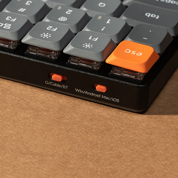 Беспроводная механическая ультратонкая клавиатура Keychron QMK K1 Max White LED, Gateron Red Switch артикул 336676Si-1 фото 4