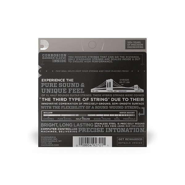 Струны для электрогитары D'Addario EHR320 артикул 315275Si-1 фото 4