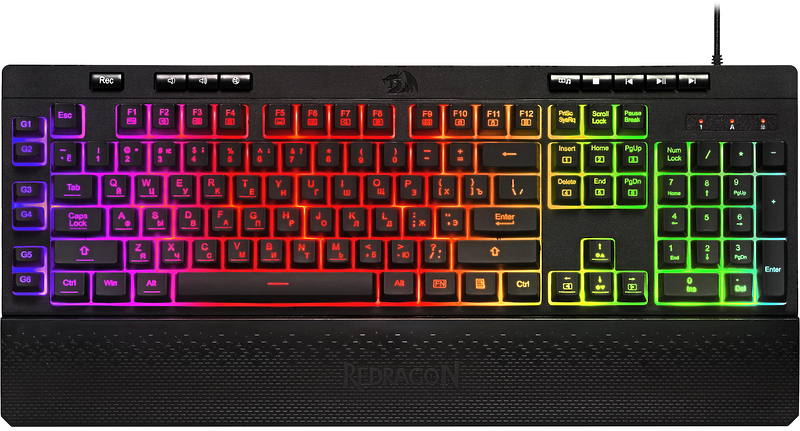 Игровая клавиатура Redragon SHIVA черная артикул 324012Si-1