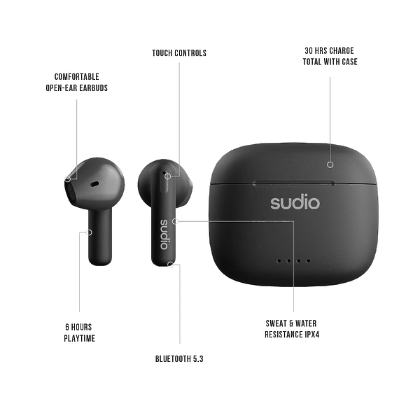 Наушники Sudio A1 Black артикул 326520Si-1 фото 5