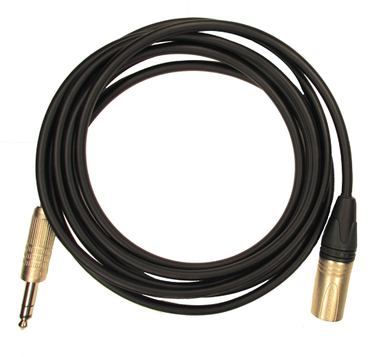 Кабель GS-PRO JackStereo-XLR3M (black) 10 метров артикул 313968Si-1