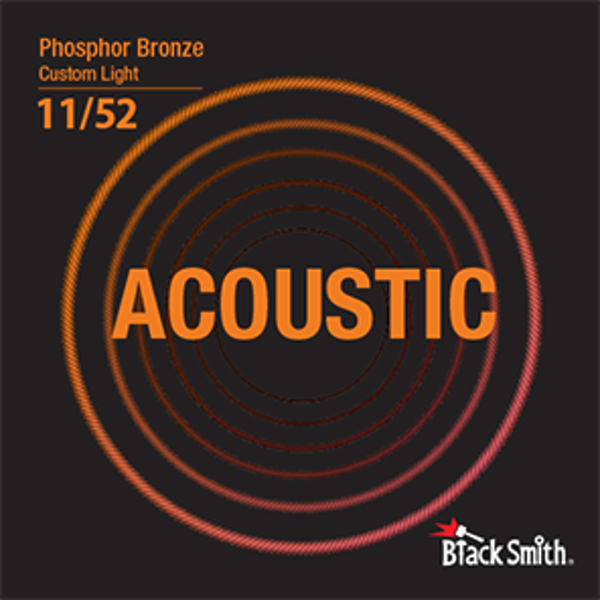 Струны для акустической гитары BlackSmith Phosphor Bronze Custom Light 11/52 артикул 307676Si-1