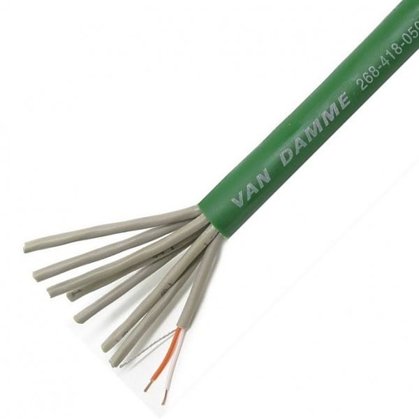Цифровой мультикор Van Damme AES/EBU Green Series Digi Grade (8 пар) (268-418-050) артикул 303797Si-1