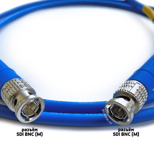 Кабель мобильный/сценический GS-PRO 12G SDI BNC-BNC (blue) 1,5 метра артикул 313856Si-1