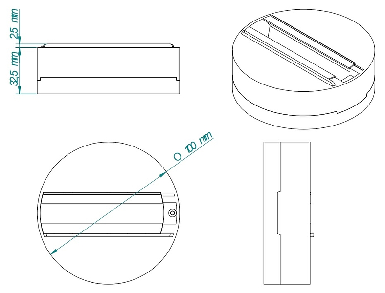 Кронштейн (для TUBE) Ecler TUBE SMA (black) артикул 314453Si-1 фото 5