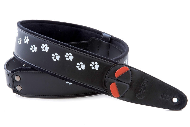 Ремень для гитары RightOn Straps Mojo Cat Black артикул 331877Si-1