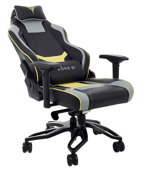 Кресло компьютерное игровое ZONE 51 Cyberpunk YG Yellow-Grey артикул 330727Si-1 фото 4