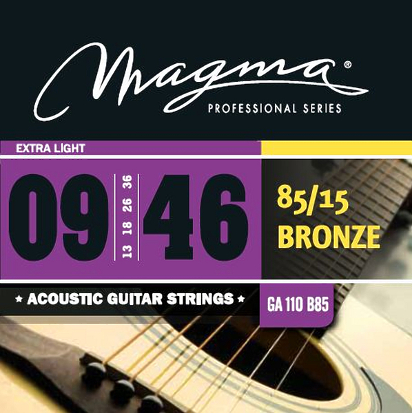Струны для акустической гитары Magma GA110B85 артикул 334875Si-1