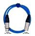 Кабель микрофонный GS-PRO XLR3F-XLR3M (blue) 0,35 метра