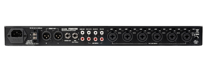 Микшер-предусилитель Fonestar MX-848 артикул 309623Si-1 фото 3
