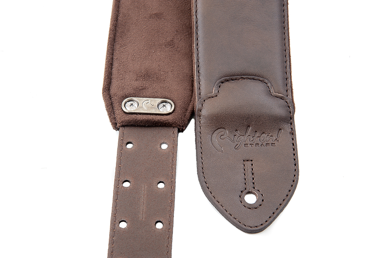Ремень для гитары RightOn Straps Leathercraft Vintage Brown артикул 331626Si-1 фото 4