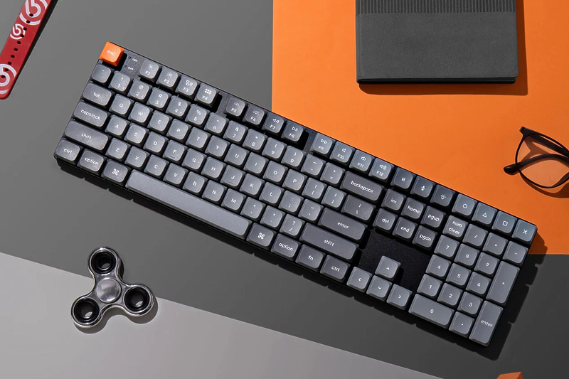 Беспроводная механическая ультратонкая клавиатура Keychron QMK K5 Max Hot Swap, RGB, Gateron Brown Switch артикул 336683Si-1 фото 10